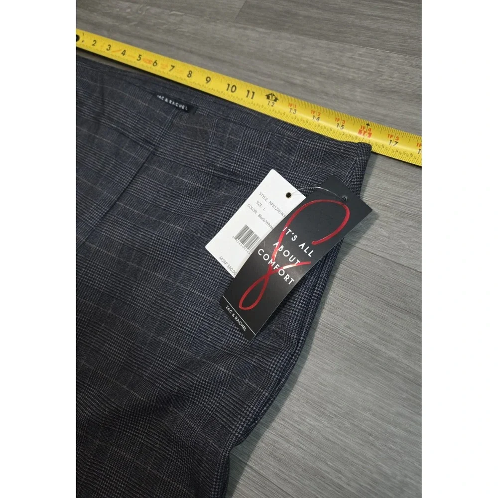 NWT Zac & Rachel Womens Stretch Figure Defining Pull On Pants Plaid Size Large - Picture 8 of 12